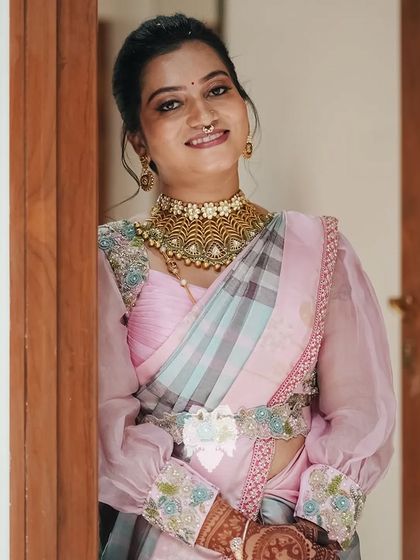 Blouse House by Mahitha Prasad - Custom Blouse Design & Embroidery Reception & Sangeet Glamour photo 27