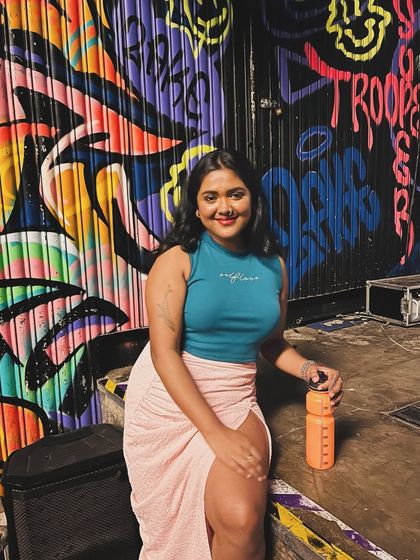 Taking a moment backstage. Every gig has its own story and its own vibe.