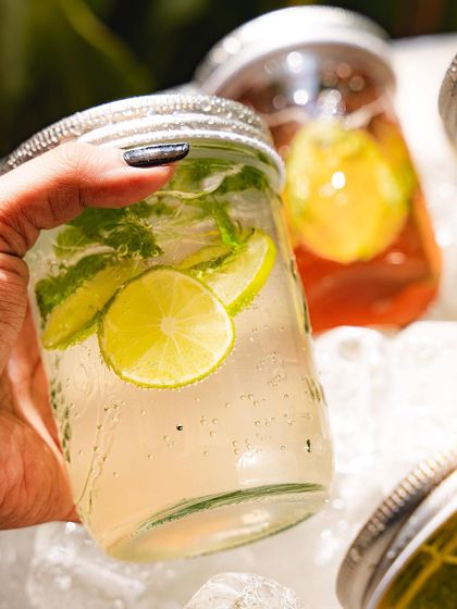 A classic mojito-style mocktail, with fresh lime and mint. It's a crisp and refreshing option from our beverage menu.