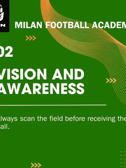 Tip 2: Vision and Awareness. A great player always scans the field before receiving the ball to make smarter decisions.