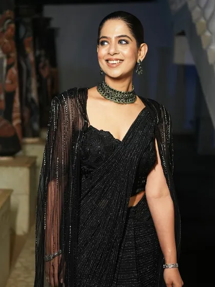 A candid smile before taking the stage for Encalm.