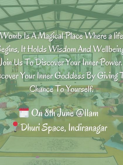 The womb is a magical place where life begins, holding immense wisdom and power. This image from one of our Womb Healing Workshops shows participants in a state of deep rest and release. It is an invitation to discover your inner goddess.