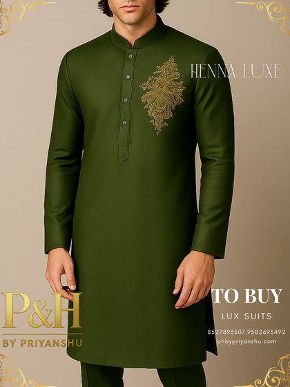 A close-up of the torso, highlighting the embroidery and the fine texture of the fabric.