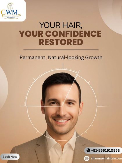 Your hair, your confidence, restored. I focus on creating a permanent, natural-looking growth pattern that is tailored specifically to your facial structure and goals.