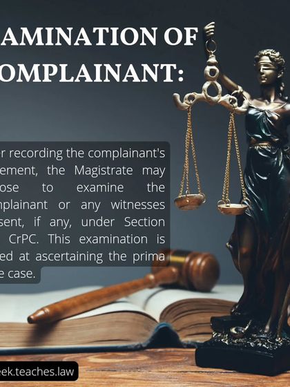 The Magistrate may examine you and any witnesses present to ascertain if there is a prima facie case before proceeding further with the complaint.