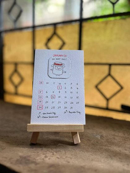 Shraddhadoodles - Custom Art & Merchandise Hand-drawn 2025 Desk Calendars photo 21