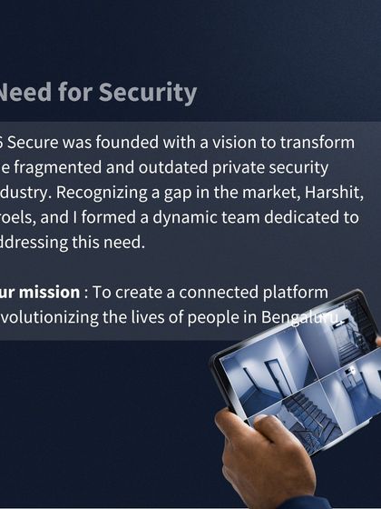 Our mission, as featured in CXO Today, was born from a need to address the fragmented private security industry. We formed a dynamic team to create a connected platform that revolutionizes security for the people of Bengaluru.