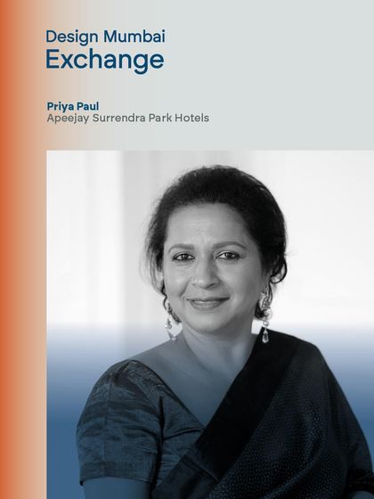 Showcasing Priya Paul of Apeejay Surrendra Park Hotels, a key speaker on hospitality design. My platform gives our audience a preview of the industry leaders they can hear from at the event.
