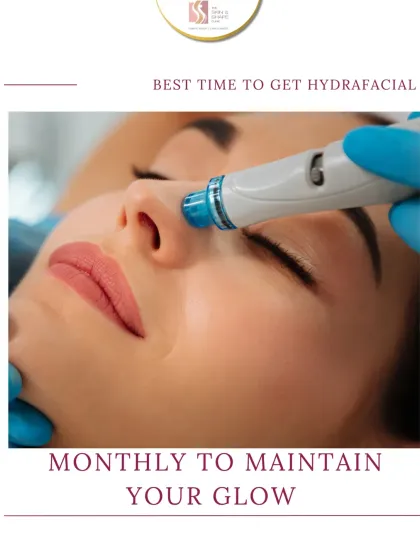 For consistent results, I recommend getting a HydraFacial monthly. Regular treatments help maintain your glow, keep pores clean, and ensure your skin stays hydrated and healthy year-round.