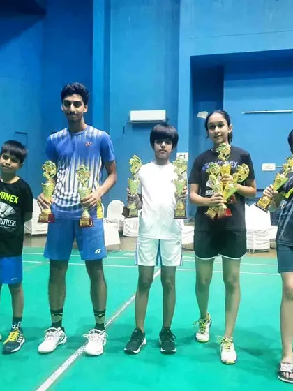 Seeing our young players with their well-earned trophies is the greatest reward. These champions from the District Gautam Buddha Nagar Badminton Championship represent the bright future of our academy and the success of our foundational training.