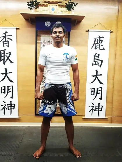 Back at The Dojo. The Japanese calligraphy on the walls adds to the traditional martial arts atmosphere.