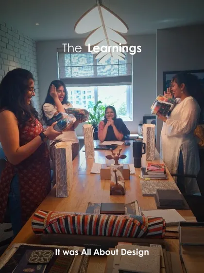 A candid moment of learning and celebration in the studio. Every project brings lessons that refine our vision and strengthen our collaborative process.