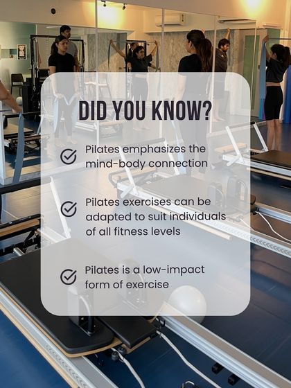 Did you know? Pilates is a low-impact exercise that can be adapted for all fitness levels, making it a safe and effective workout for everyone.