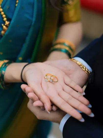 The wedding rings, a symbol of forever. We pay close attention to the small but significant details, capturing them beautifully to complete the story of your wedding day.