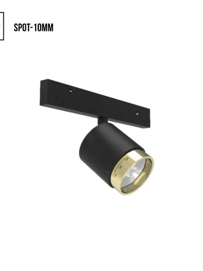 Our 10mm spotlight for magnetic tracks features a beam angle that can be adjusted from 15 to 36 degrees. This flexibility allows you to precisely control the light, from a narrow spot to a wider flood.