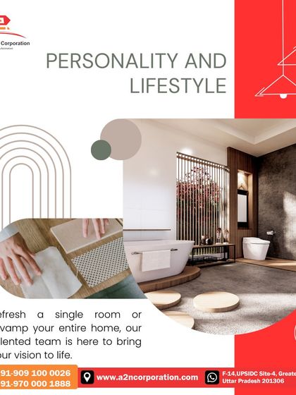 A graphic highlighting our focus on designing for personality and lifestyle. Whether refreshing a single room or revamping an entire home, our talented team is here to bring your vision to life.