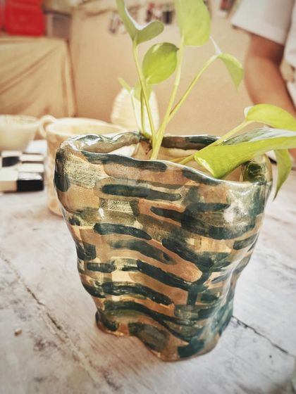 It was so lovely to have these two friends join the beginner's course together. They created such beautiful and distinct pieces, from a checkered Nerikomi plate to whimsical mugs and bowls. I can't wait to see what they create in the advanced course.