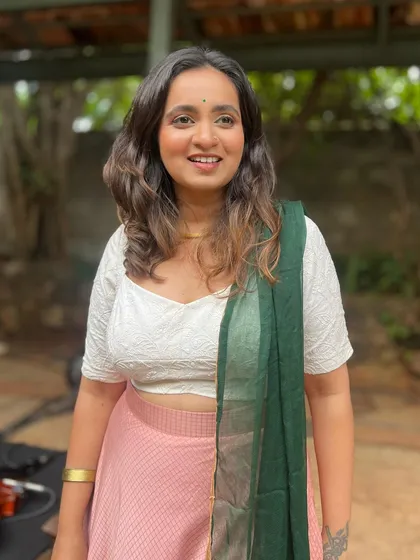 A calm and happy moment during the live session filming. My vocal delivery is not just about technical skill but also about conveying a wide range of emotions.
