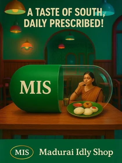 We believe our food is the best medicine. A plate of our idlis and vada is a daily dose of comfort that you don't need a prescription for.