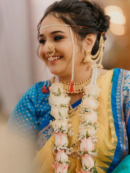 A joyful candid of my bride. My goal is to make you feel so confident and beautiful that you can just enjoy your day without worrying about your makeup.