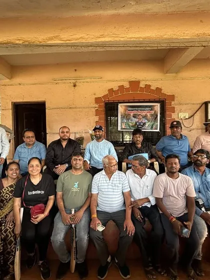 A group photo of parents and guests who attended the motivational session with Saurabh Netravalkar, highlighting the strong community involvement at our club.