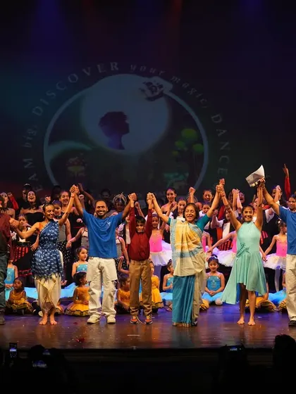 This is what our family looks like. A stage full of our incredible students and teachers, united by a shared love for dance at our Annual Recital 2025. This moment captures the heart of our studio: community, achievement, and pure joy.
