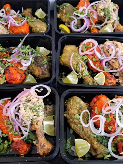 My Tangdi Kebab Platter is perfect for any party or family feast. It features a delicious variety of chicken drumsticks, including spicy Tandoori, creamy Malai, and herby Pahadi kebabs.