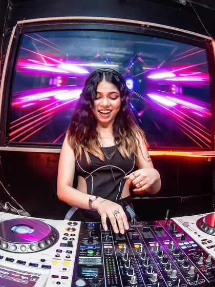 That moment the beat drops perfectly. This shot from a night in Kolkata captures the pure joy and energy I feel while performing and sharing my favorite commercial and house tracks.