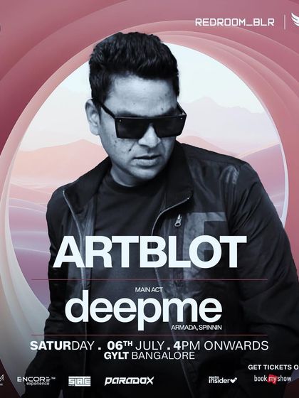 A duplicate of my flyer for the Deepme show at Gylt, a night of melodic and progressive house.