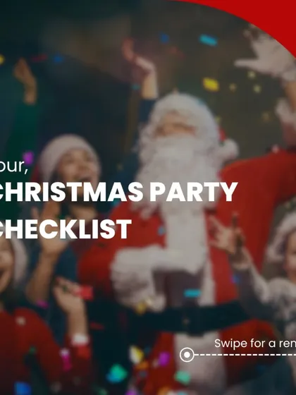 Here's your Christmas party checklist. I'm here to remind you of all the things you need to get ready for the big celebration.