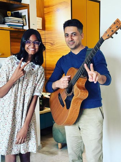 Our coaches with their students. We believe in building strong, supportive relationships and hand-holding each student with care and understanding through their unique musical journey.