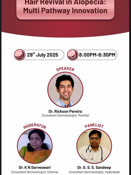 I was a speaker for this webinar on multi-pathway innovations for alopecia. We discussed how next-generation topical formulations target hair loss from multiple angles, from DHT inhibition to stem cell activation.