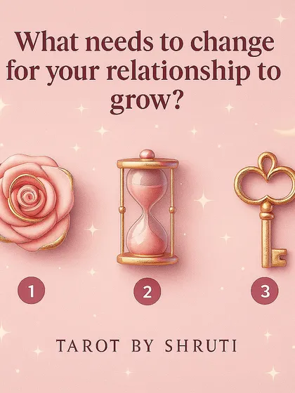 What needs to change for your relationship to grow? This reading helps identify key areas for improvement, such as the need for better communication, releasing past hurts, or finding the key to unlock your potential as a couple.