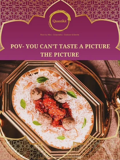 My Angara Mutton combo, featuring spicy Mutton Angara gravy over butter parsley rice, accompanied by Mutton Pista Kofta Kebabs. A complete and satisfying meal.