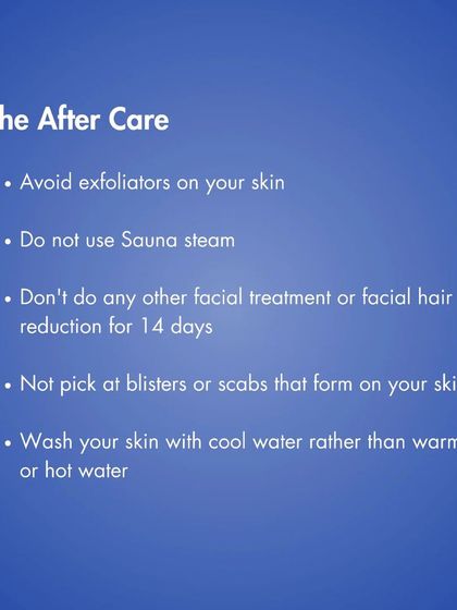 After a chemical peel, aftercare is crucial. You should avoid exfoliators and sauna steam, refrain from other facial treatments for 14 days, not pick at any scabs, and wash your skin with cool water.