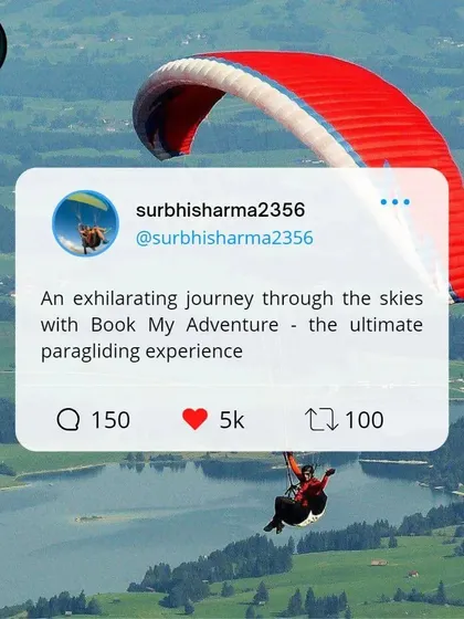We love seeing our customers share their stories. This is a testimonial from a happy flyer after a tandem paragliding session, showcasing the unforgettable journey through the skies that we provide.