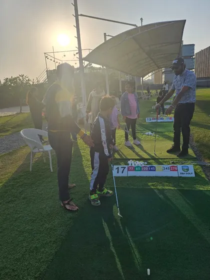 Celebrate special moments with us. A birthday party gets a fun twist with a group golf lesson, creating a unique and active celebration for a young golf enthusiast.
