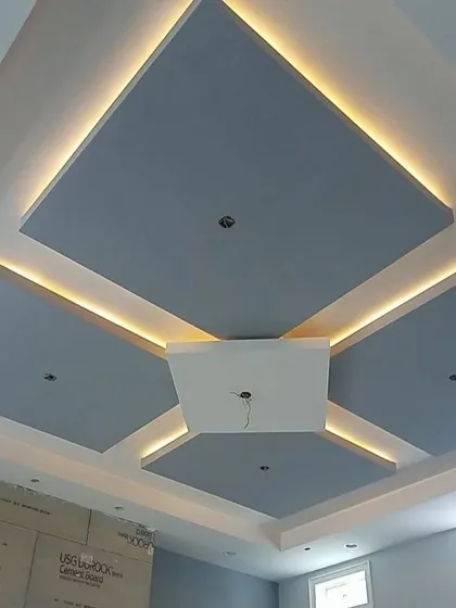 The same design as the previous image, but now with a layer of grey paint or primer. This shows how color can be used to highlight different levels.