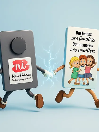 Happy Friendship Day. This graphic celebrates the magnetic bond of friendship, just like my handcrafted magnets that help you stay connected to your loved ones.