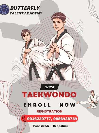 We are now open for 2024 Taekwondo registration. Our classes in Banaswadi provide expert instruction in a safe and encouraging environment for your child to learn self-defense.