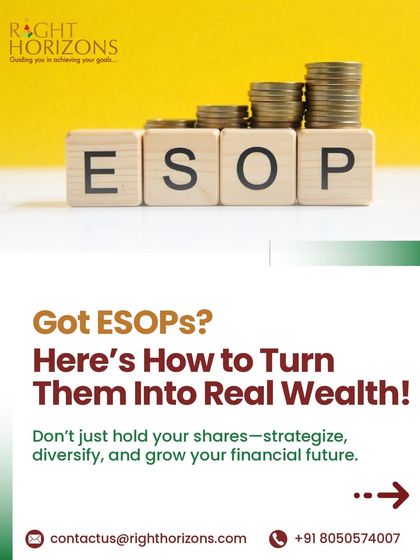 Your Employee Stock Options (ESOPs) are a powerful wealth-building tool, not just a perk. This carousel explains the ESOP lifecycle, from vesting and taxation to exit timing and diversification, and why expert guidance is crucial.
