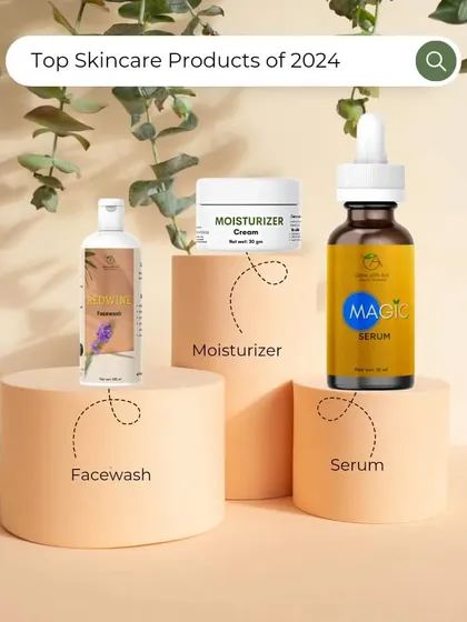Here are some of my top-selling products that my customers love. This basic combination of a gentle facewash, a powerful serum, and a hydrating moisturizer is a great starting point for anyone's skincare journey.