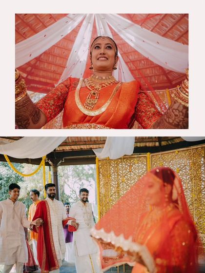 A duplicate of the bride's entry and the antarpat ritual.