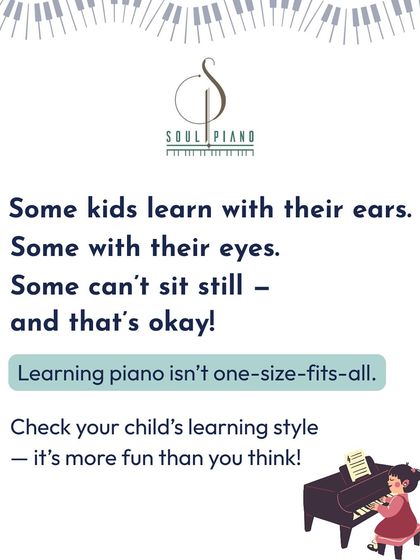 Every child learns music their own way. Some learn with their ears, some with their eyes, and some can't sit still. Learning piano isn't one-size-fits-all.