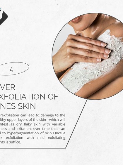 Over-exfoliation is a common mistake that can damage the skin barrier, leading to redness and irritation. A gentle exfoliation once a week is usually sufficient.