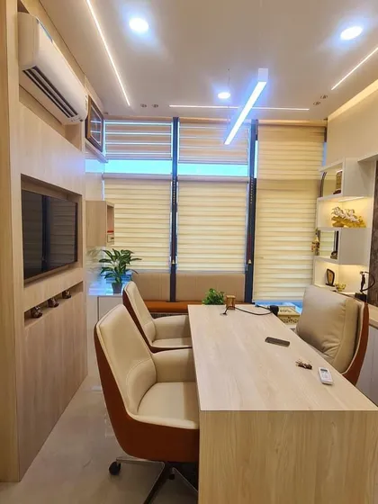 A bright and welcoming space. Natural light is very important for positive energy. My office is designed to be airy and bright, creating a comfortable and serene atmosphere for all who visit.