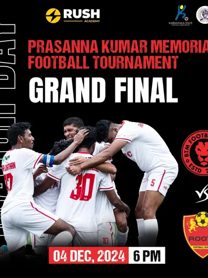 The calm before the storm. This was our announcement for the Grand Final of the Prasanna Kumar Memorial Tournament, our first final in 16 years. It captures the anticipation and excitement that fuels our competitive spirit.