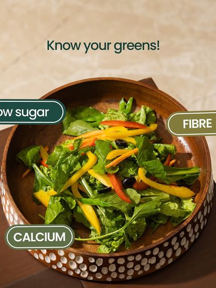 Know your greens! They are a great source of fiber, calcium, and are naturally low in sugar. We pack our salads and meals with a variety of fresh greens for maximum nutritional benefit.