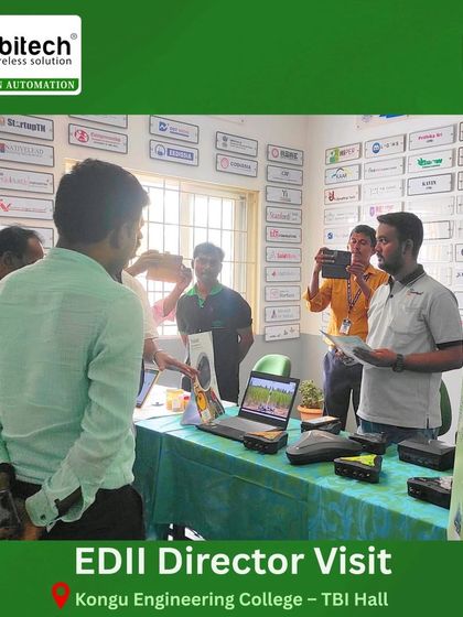 Our team engaging with officials during the EDII Director's visit.