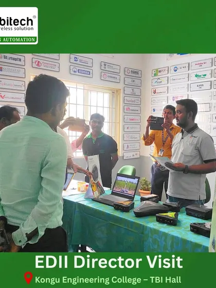 Our team engaging with officials during the EDII Director's visit.